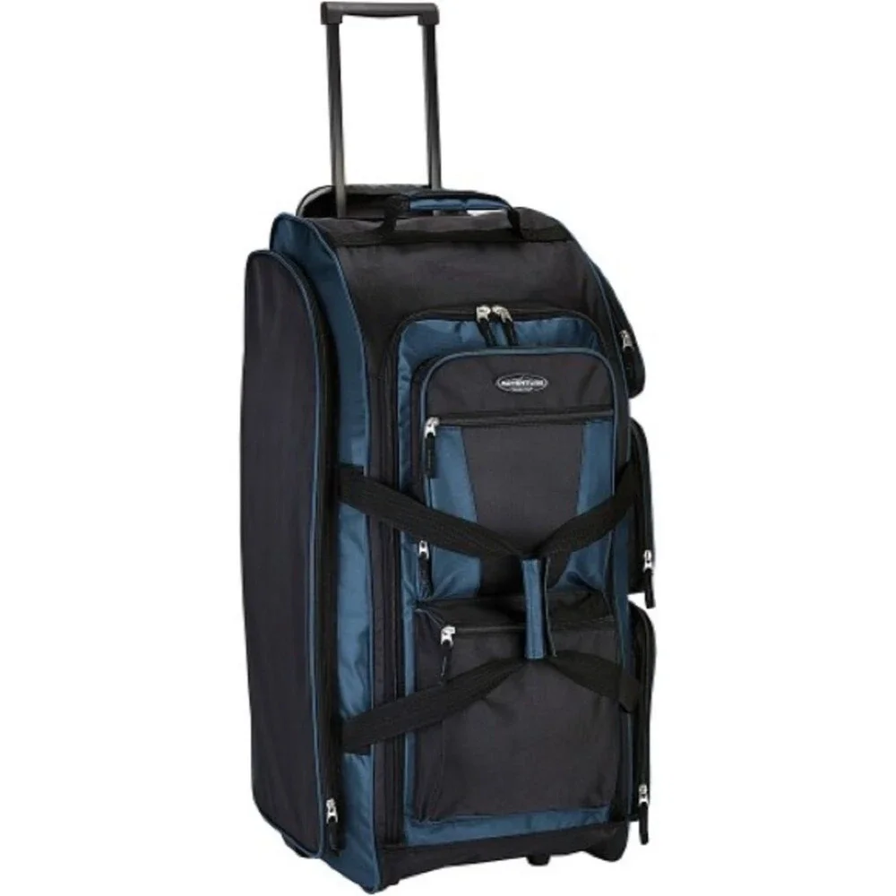 Travelers Club 30-inch Adventure Rolling Multi-Pocket Upright Luggage Duffel